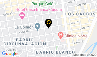 Mapa de Droguería Canarias en Cúcuta