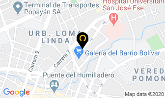 Mapa de Drogueria Continental en Popayán