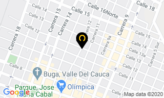 Mapa de Droguería Daniel en Guadalajara de Buga