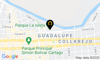 Mapa de Drogueria El Cristal en Cartago