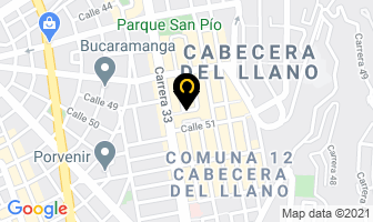 Mapa de Droguería El Refugio en Bucaramanga