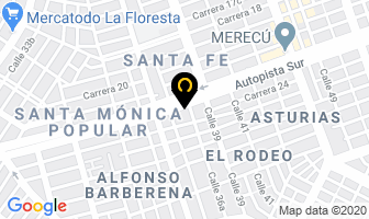 Mapa de Droguería El Rodeo en Cali