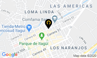Mapa de Droguería Itagüí La 52 en Itaguí