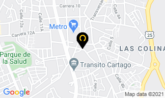 Mapa de Droguería Jll en Cartago