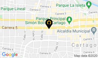Mapa de Droguería Multifarmacia en Cartago