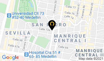 Mapa de Drogueria Orange en Medellín