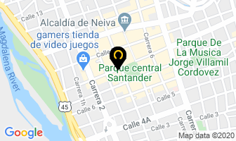 Mapa de Droguería París en Neiva