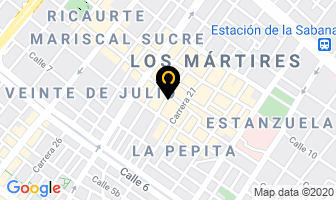Mapa de Dulce Bebé en Bogotá D.C
