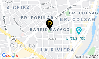 Mapa de Dulces Blanca Rodríguez en Cúcuta