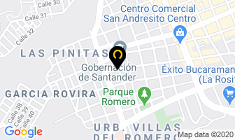 Mapa de Dulces Búcaros en Bucaramanga