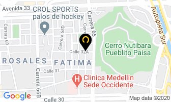 Mapa de Dulces Sueños Pantuflas en Medellín