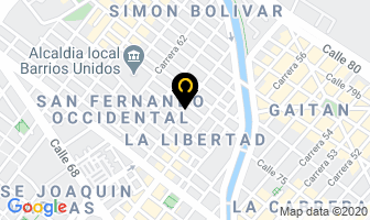 Mapa de Dulces Y Manjar Del Valle Ltda. en Bogotá D.C