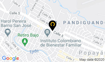 Mapa de Dura Piso Colombia en Popayán