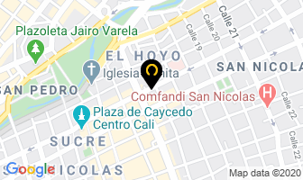 Mapa de E Y F Editores en Cali