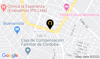 Mapa de E Y M Decoraciones en Montería