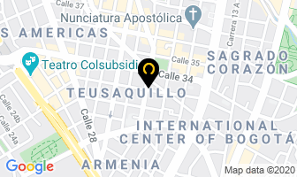 Mapa de Ecografias Teusa 3d. 4d en Bogotá D.C
