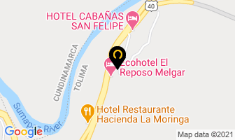 Mapa de Ecohotel El Reposo en Melgar