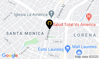 Mapa de Econatura en Medellín