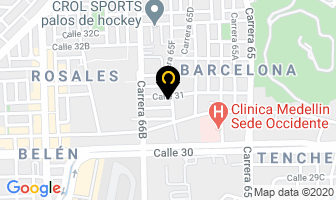 Mapa de Ecothermia S.a. en Medellín