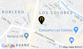 Mapa de Ecovías S.a en Medellín