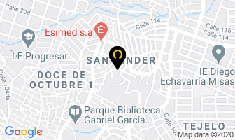 Mapa de Ediciones El Intelectual E.u en Medellín