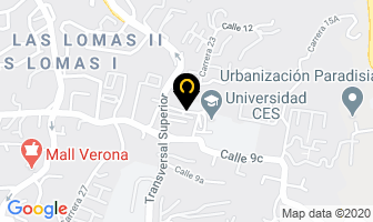 Mapa de Edilizia Monteverde E.u. en Medellín