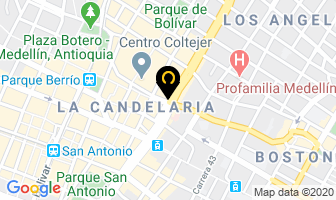 Mapa de Editours en Medellín