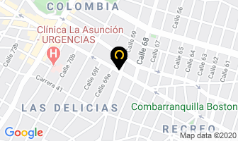 Mapa de Edivacosta S.a. en Barranquilla