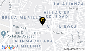 Mapa de E.d.s. Petromil La Estrella en Soledad