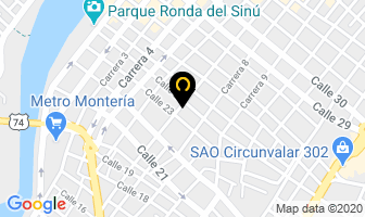 Mapa de Eficobros Ltda. en Montería