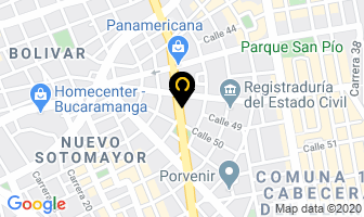 Mapa de Eforsalud en Bucaramanga