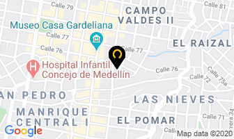 Mapa de Eicar Eu en Medellín