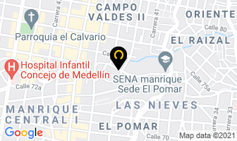 Mapa de El Baul De Las Arepas en Medellín