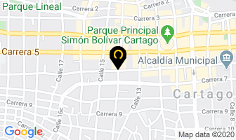 Mapa de El Corral Del Pollo en Cartago