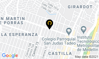 Mapa de El Desvare en Medellín