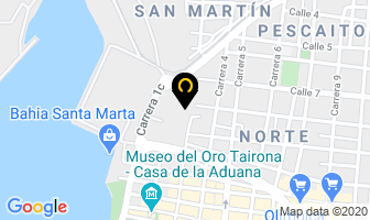 Mapa de El Garaje Bar en Santa Marta
