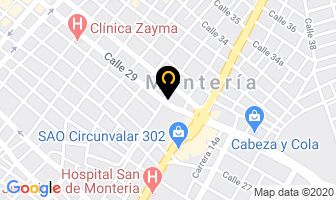 Mapa de El Golazo en Montería