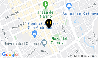 Mapa de El Gran Bazar La 18 en Pasto
