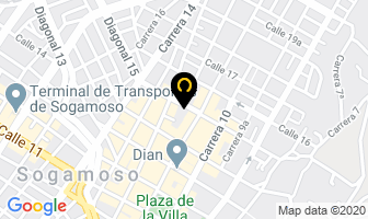 Mapa de El Gran Hotel en Sogamoso