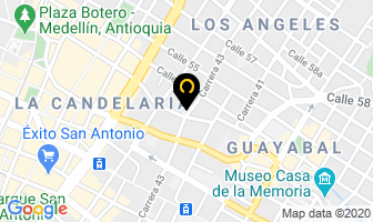 Mapa de El Guanábano en Medellín