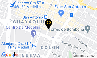 Mapa de El Mesón Del Edén en Medellín
