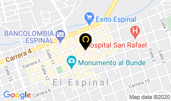 Mapa de El Palacio De Las Bicicletas en Espinal