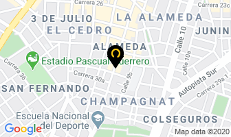 Mapa de El Palacio De Las Bromas Y Disfraces en Cali