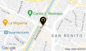 Mapa de El Palacio De Las Escobas en Medellín
