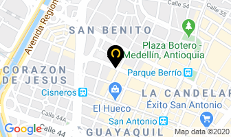 Mapa de El Palacio De Las Molduras en Medellín