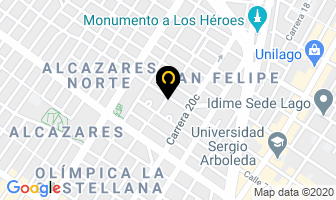 Mapa de El Pentagono Ltda en Bogotá D.C