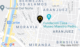 Mapa de El Pollo Rojo en Medellín