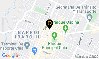 Mapa de El Punto Del Chef en Chía
