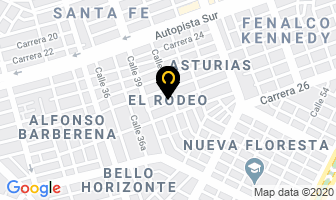 Mapa de El Rodeo en Cali