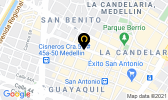 Mapa de El Triángulo De Las Camisetas en Medellín